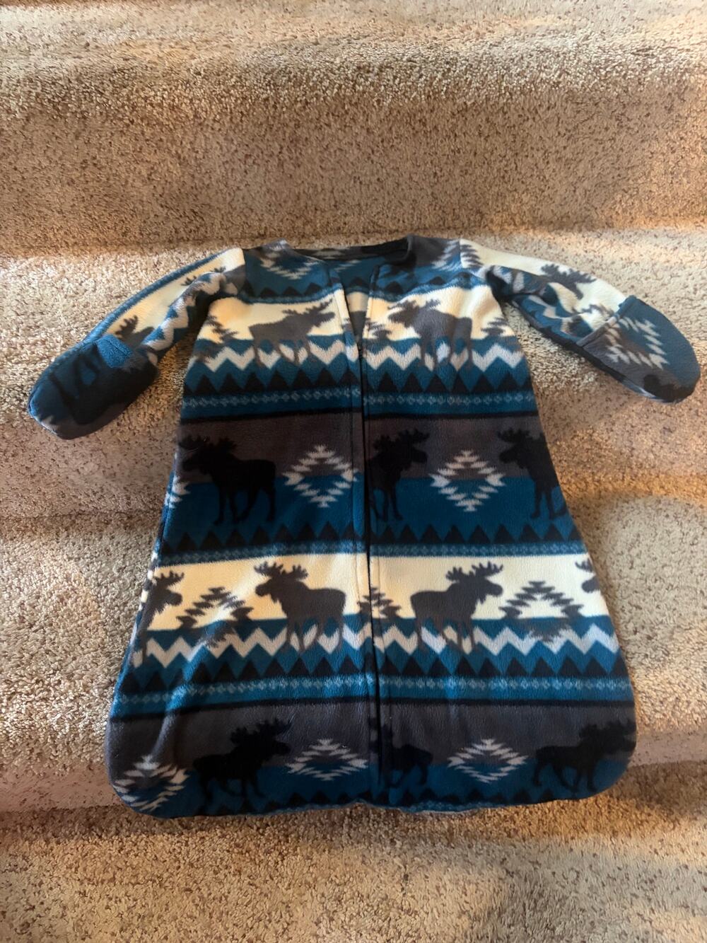 OSFM native style infant 0-9 months fleece sleepsack